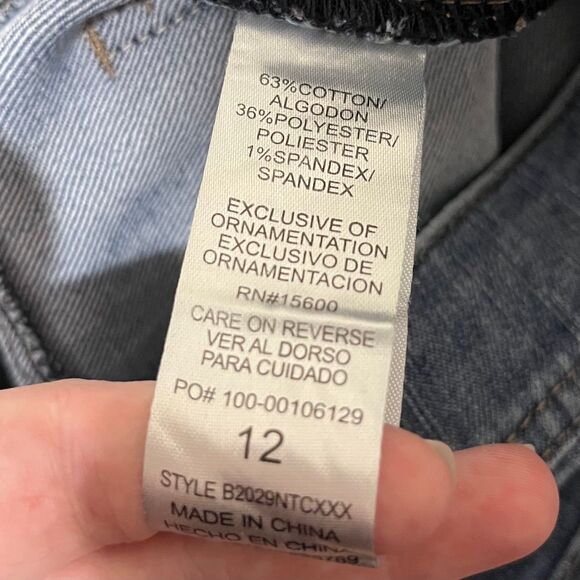 Democracy Ab Solution Straight Leg Distressed Jeans High Waisted size 12 - Picture 5 of 5